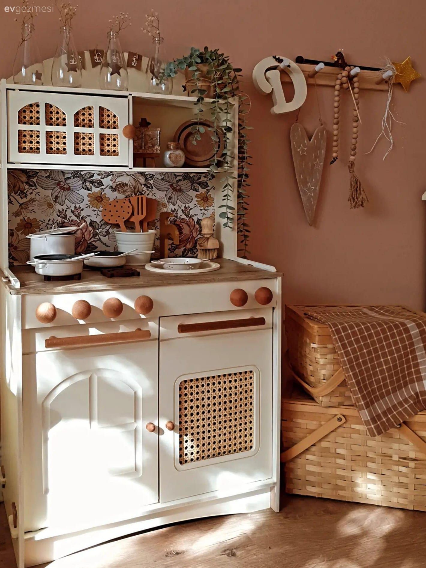 Mini mutfak, Beyaz, Pembe, Çocuk Odası