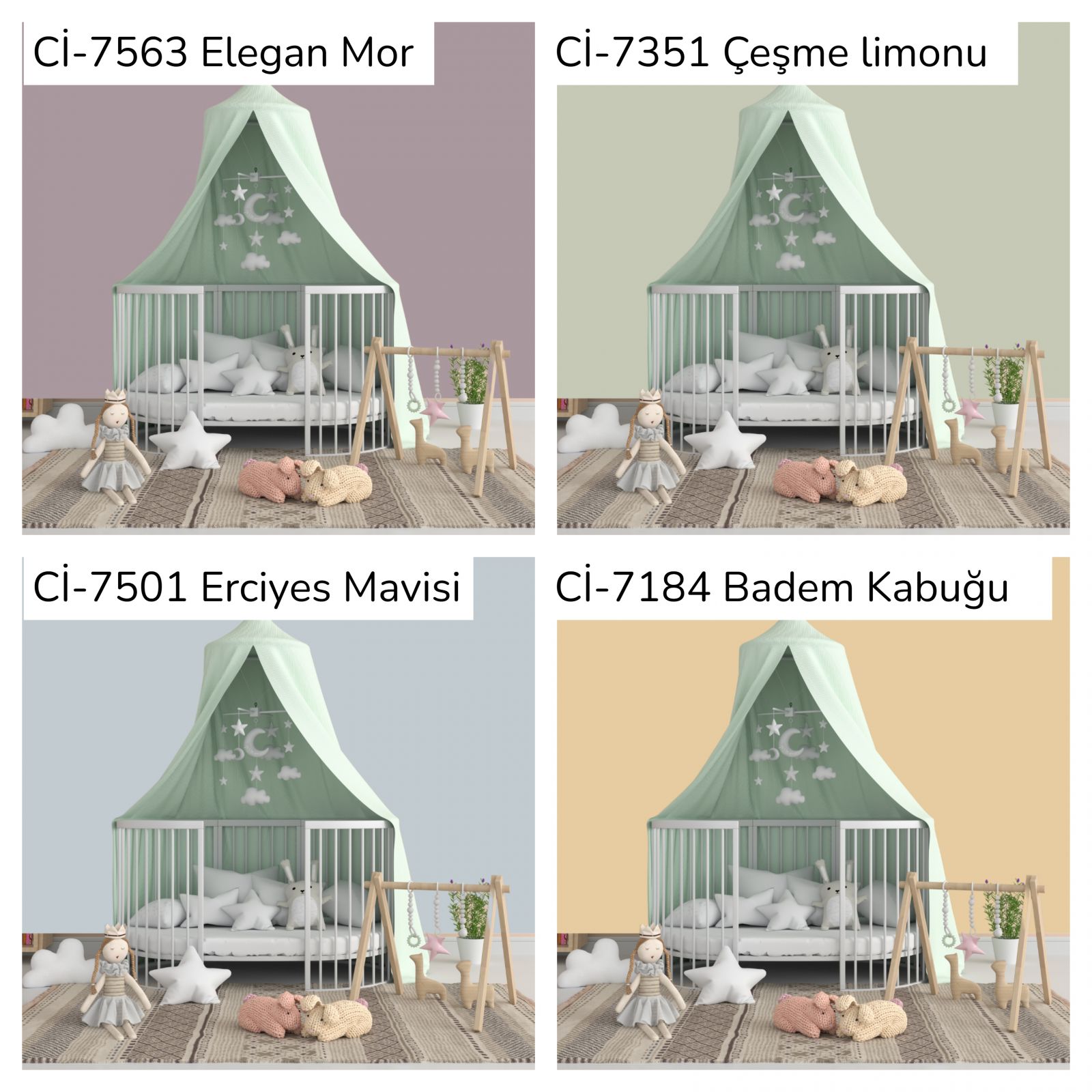 Çocuk Odalarına Çok Yakışacak Duvar Boyası Renkleri