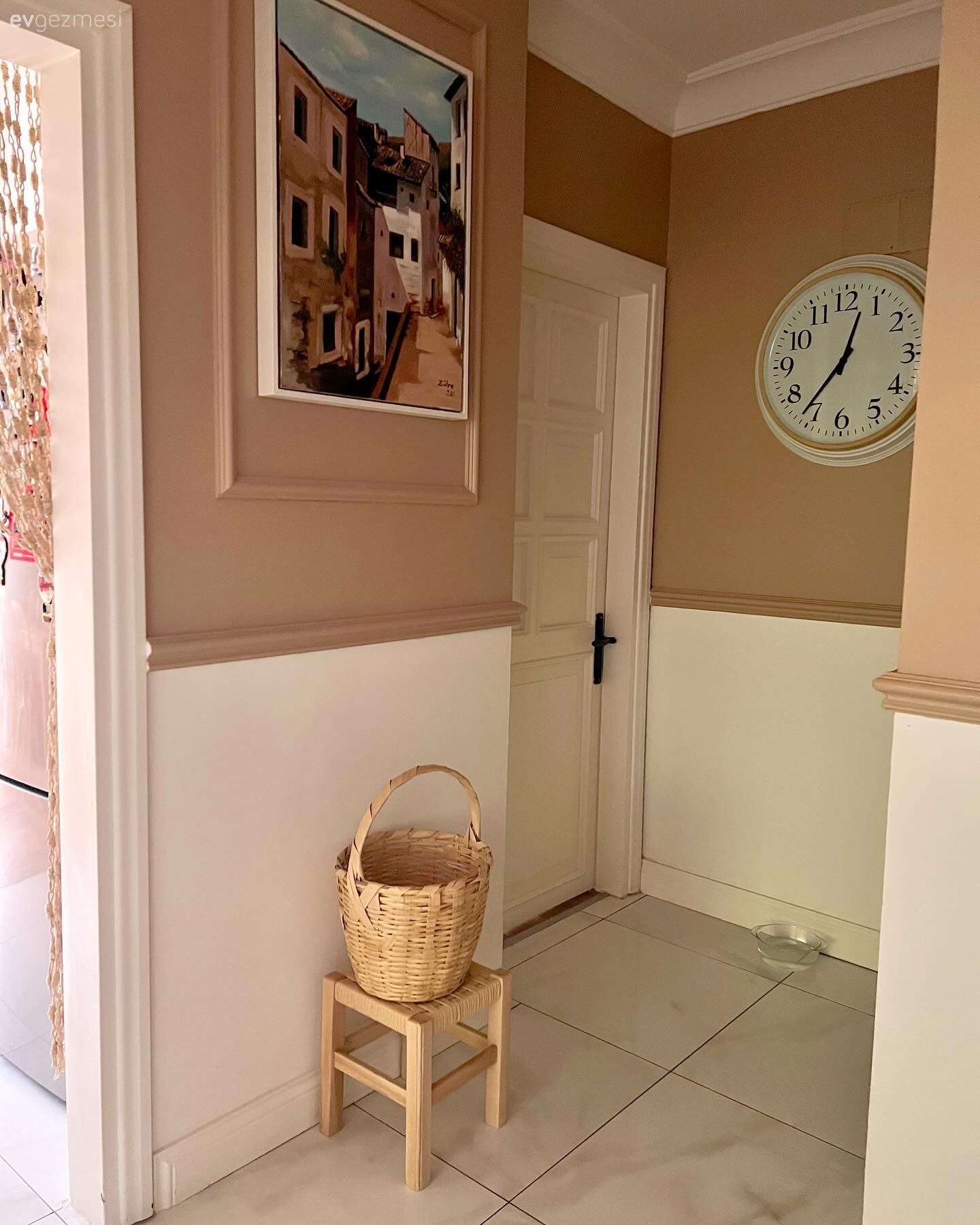 Antre, Beyaz, Somon Rengi, Duvar çıtalama, Tablo, Duvar dekorasyonu