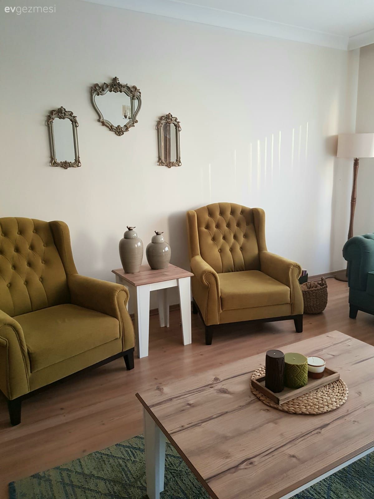 Berjer, Hardal, Beyaz, Ahşap Mobilya, Duvar dekorasyonu, Modern rustik