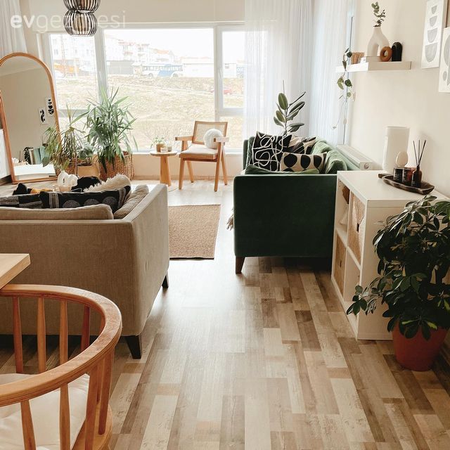 Bu Ankara Evinde Yeşilin Sakinliğine Ahşabın Sıcaklığı Karışmış!