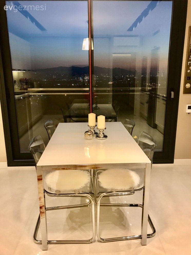 Beyaz, Sandalye, Mutfak masası