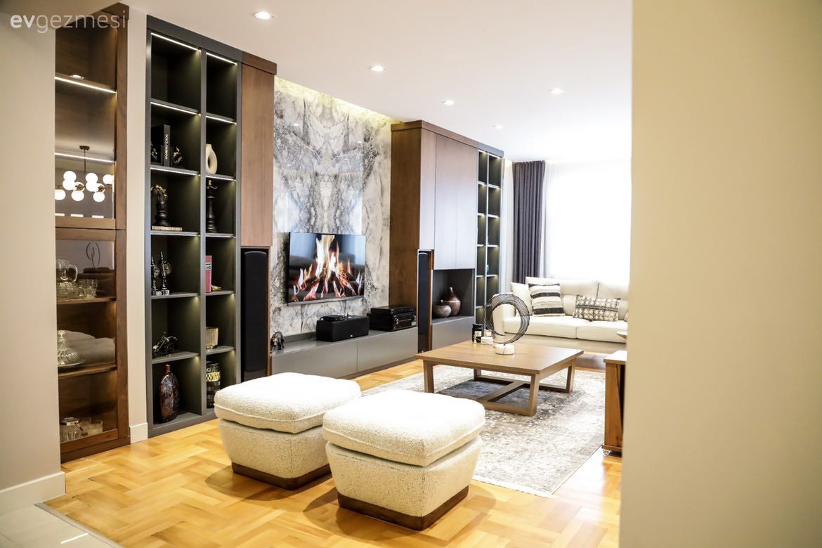 Bu İstanbul Evinde Özel Tasarımlar Ahşapla Sıcaklık Kazanmış!