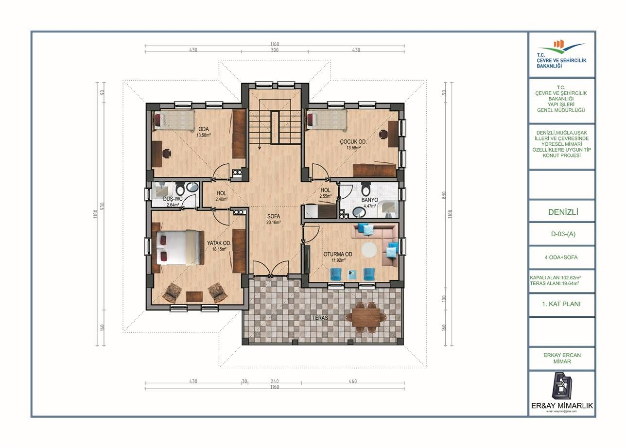 Köy Evi Yapacaklar İçin Bakanlık Onaylı İki Katlı Köy Evi Projeleri!