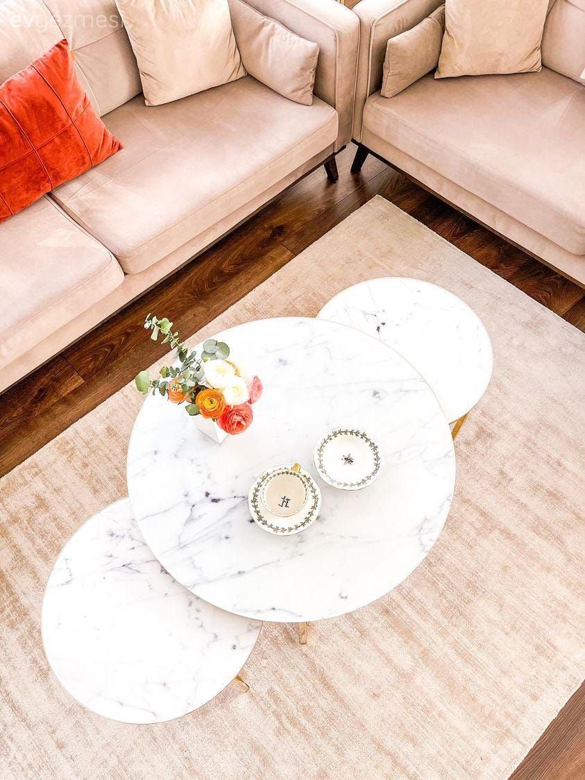 Orta sehpa, Sehpa, Beyaz, Krem, Koltuk takımı, Kırlent, Ev tekstili, Parke