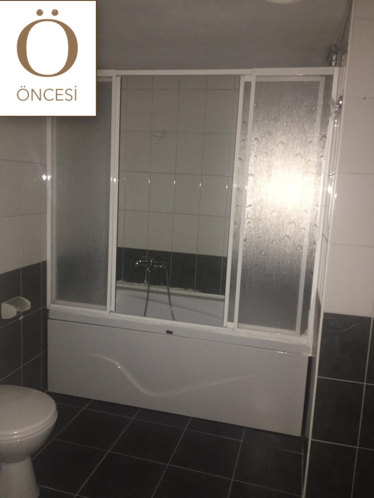 Öncesi&Sonrası:  Antrasit Tonuyla Karizmatik Görünüm Kazanan Banyo