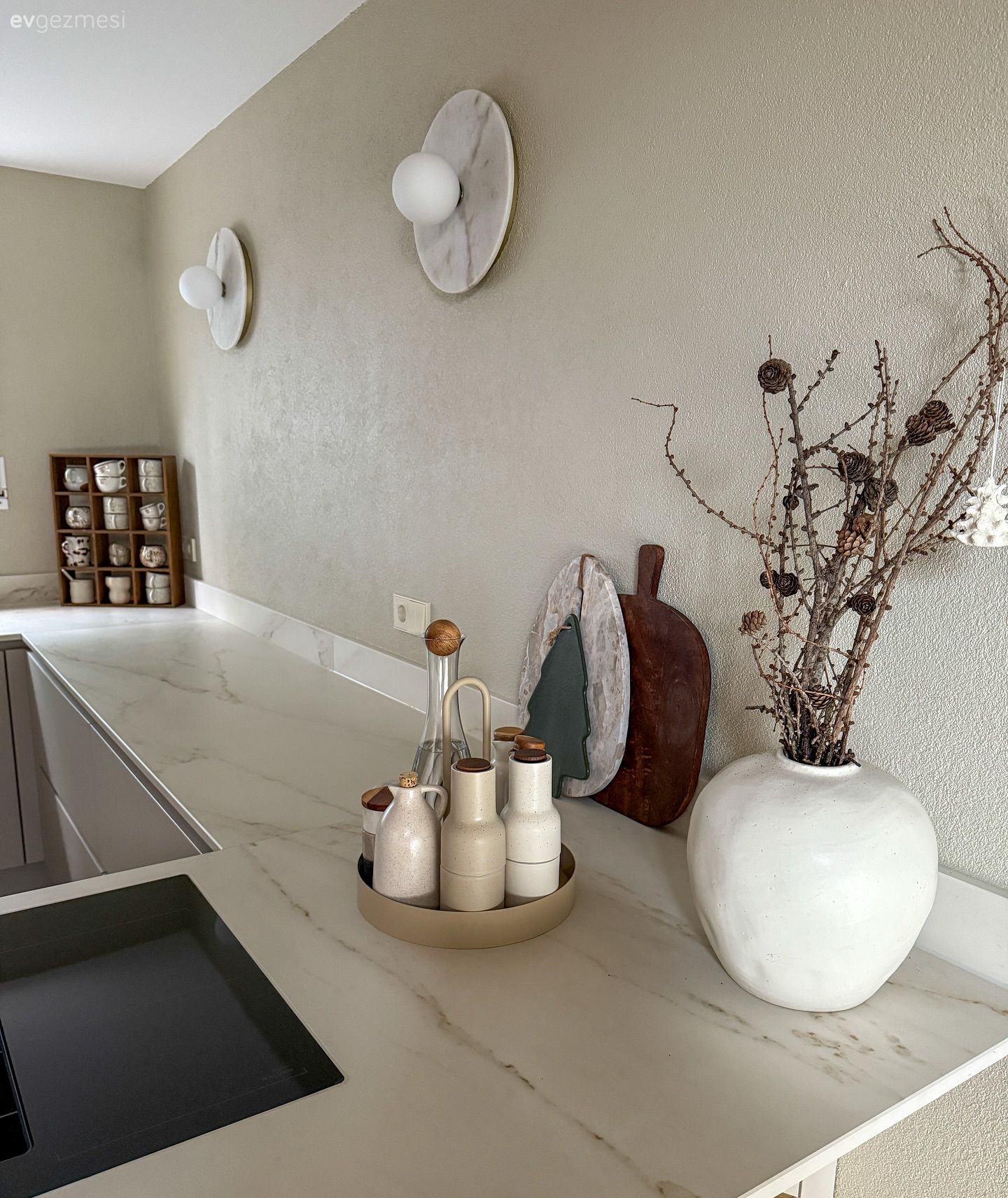Mutfak tezgahı, Mutfak, Beyaz, Vazo, Ev Aksesuar, Mutfak aksesuarları