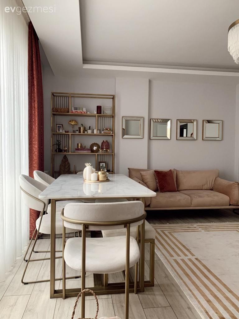 Bu Samsun Evininde Gold Yansımalar Alanın İmzası Tadında