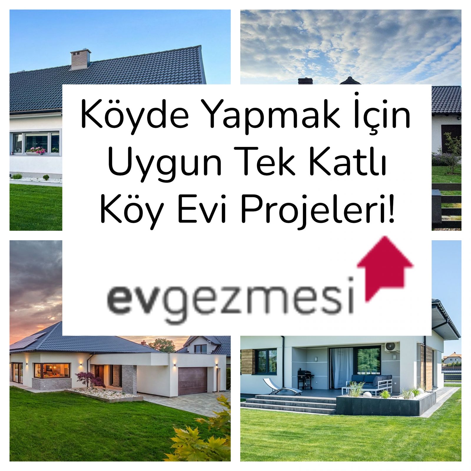 Köyde Yapmak İçin Uygun Tek Katlı Köy Evi Projeleri!