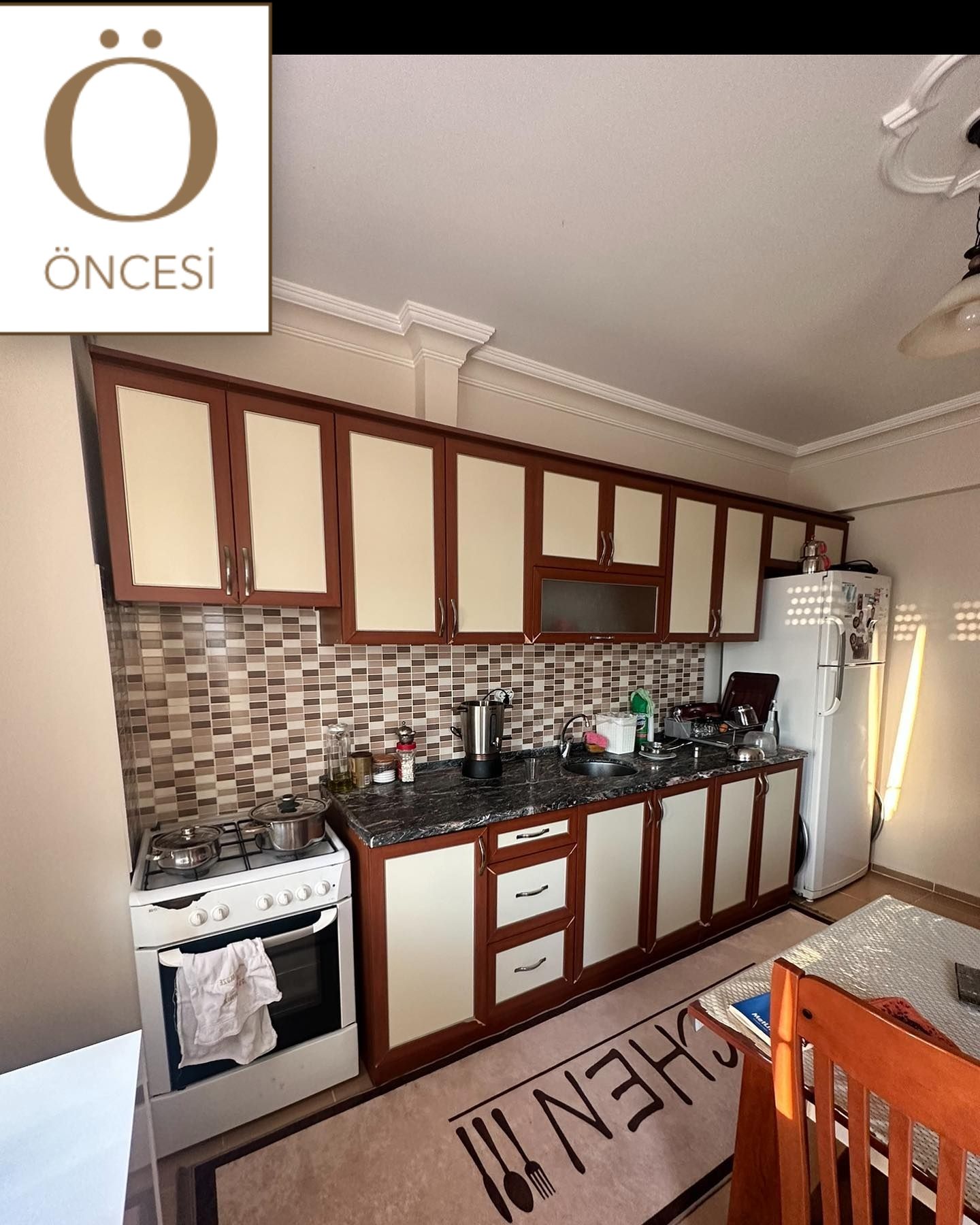 Öncesi&Sonrası: Bilindik Kahve-Krem Mutfak Sonrasında Daha Modern!