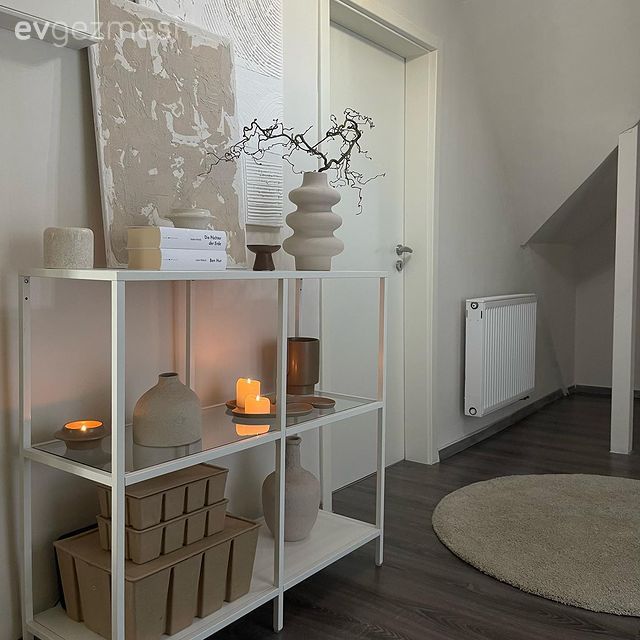 Antre, Dresuar, Tablo, Duvar dekorasyonu, Beyaz, Dekoratif Objeler