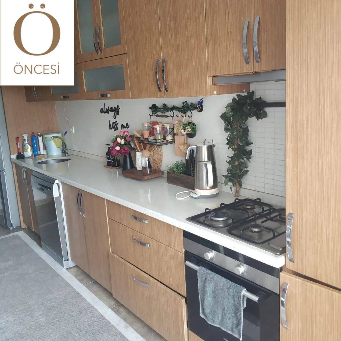 Öncesi&Sonrası: Kahverengi Dolaplar Beyazla Yeni Bir Soluk Kazanmış!