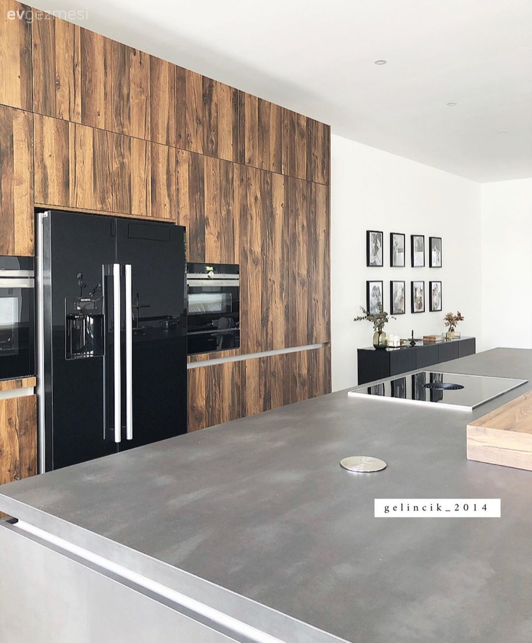 Mutfak, Kahverengi, Beyaz, Siyah, Amerikan Mutfak, Ada mutfak, Ankastre, Bar masa & sandalyeleri, Mutfak zemin seramikleri, Mutfak duvar dekorasyonu, Çerçeve, Mutfak tezgahı, Mutfak tezgah arası