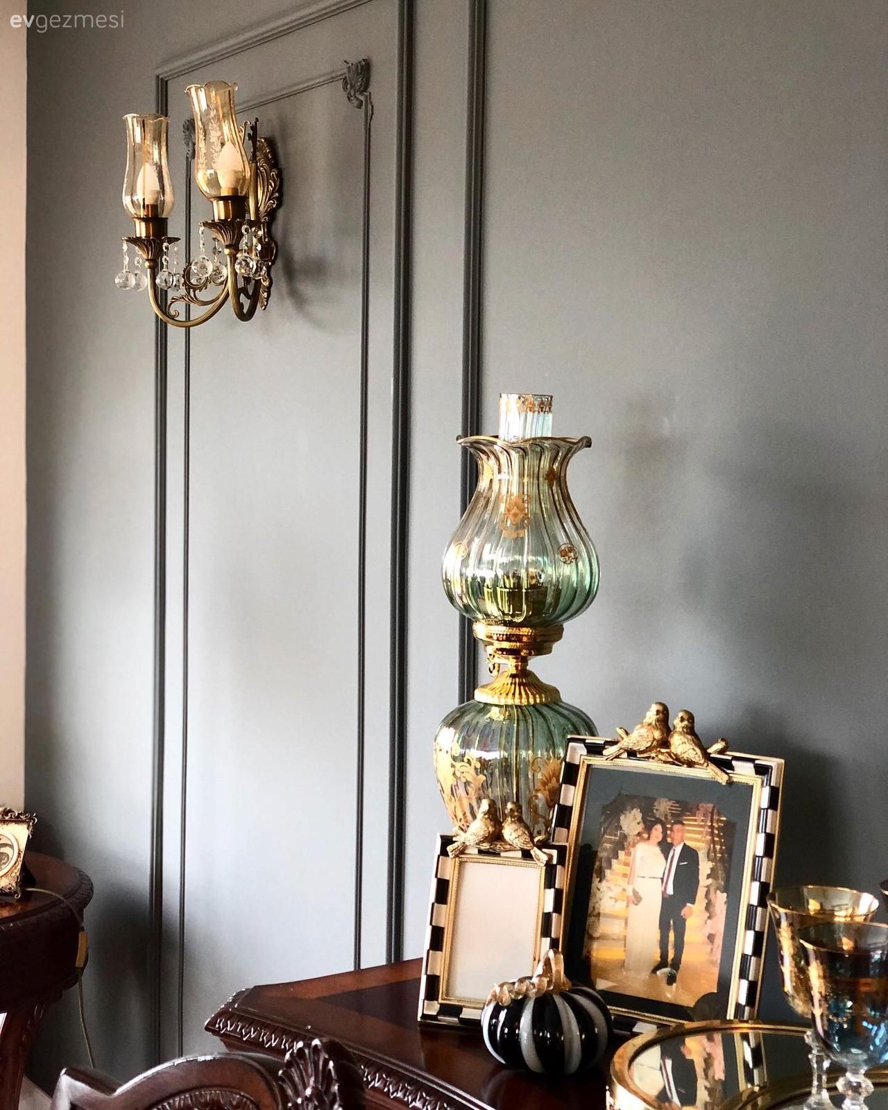 Antrasit duvar, Duvar çıtalama, Aplik, Aydınlatma, Dekoratif Objeler, Şamdan, Ev Aksesuar, Ahşap Mobilya, Çerçeve