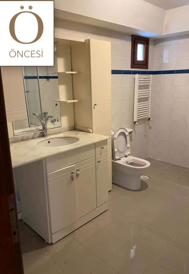 Öncesi / Sonrası, Banyo tadilat, Tadilat
