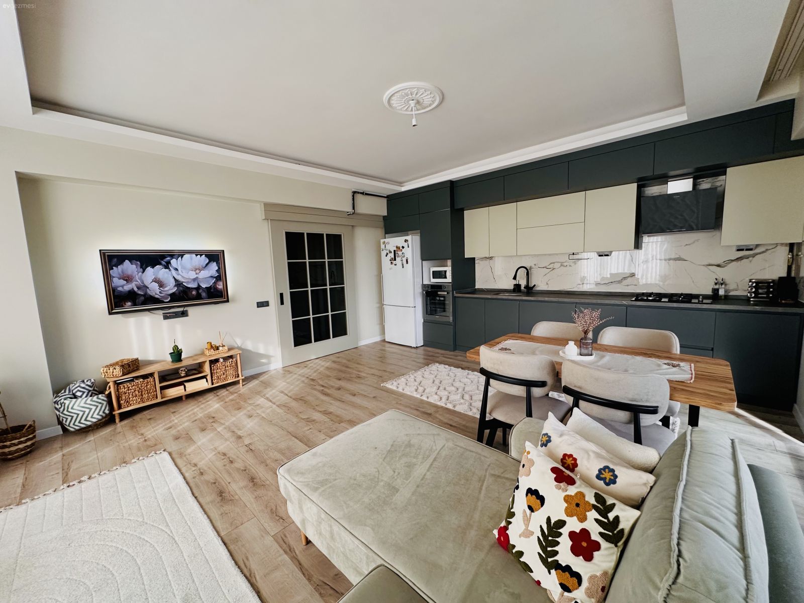 Bu Açık Mutfaklı Çorum Evi Spor Şıklığı Yansıtıyor