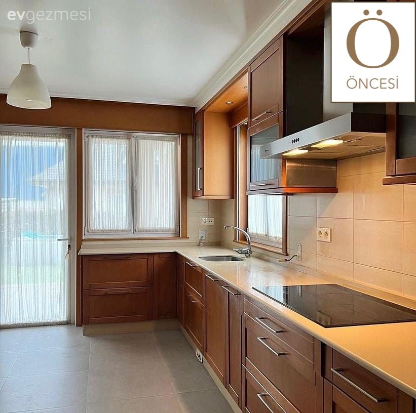 Öncesi&Sonrası: Kahverengi ile Tüm Bağlarını Koparan Bir Mutfak!