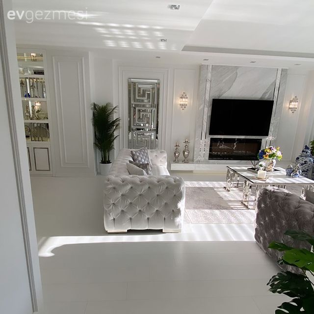 Beyazı Çok Seven Bu Evde Lüks ve Kalite Algısı Had Safhada!