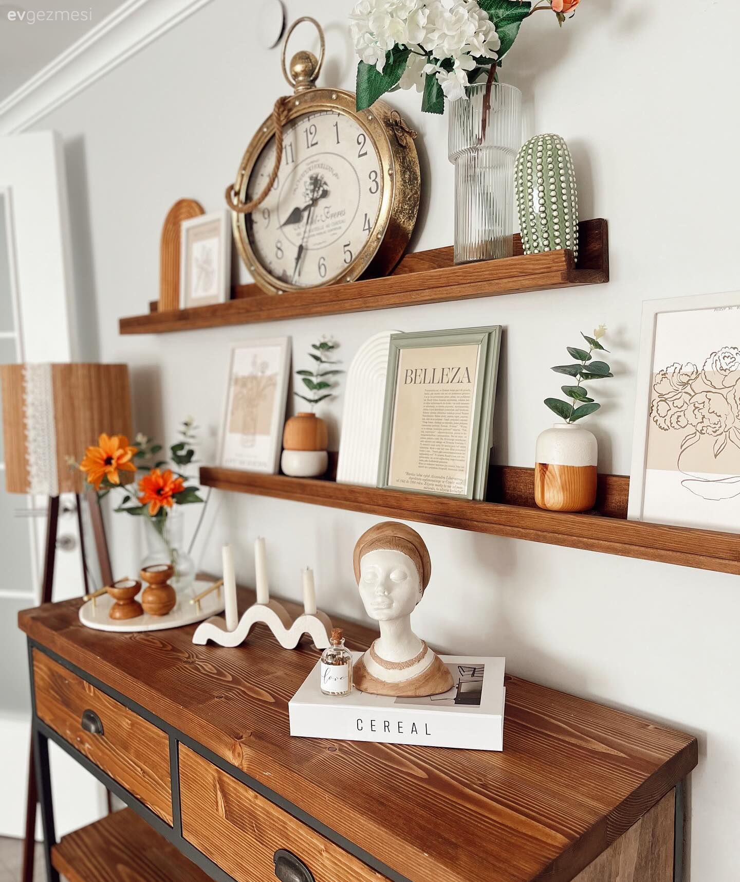 Ahşap Mobilya, Dresuar, Duvar rafı, Duvar dekorasyonu, Dekoratif Objeler