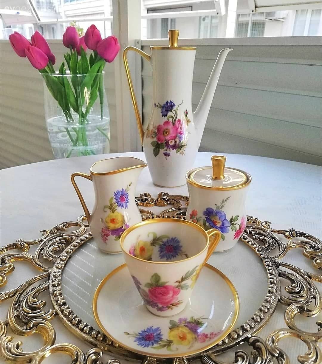 Sunum elemanları, Vazo, Ev Aksesuar, Altın tepsi