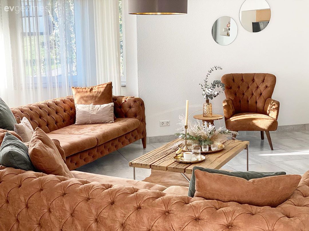 Doğal Materyaller ve Sıcak Renkler Bu Evi Pek Keyiflendirmiş