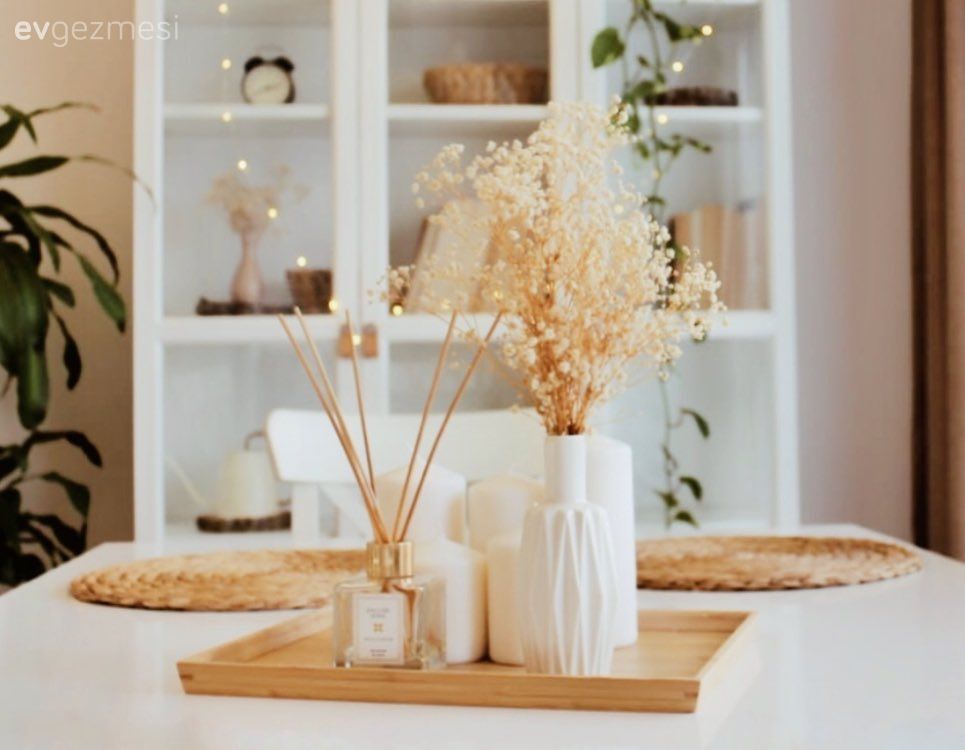 Vazo, Ev Aksesuar, Vitrin, Beyaz