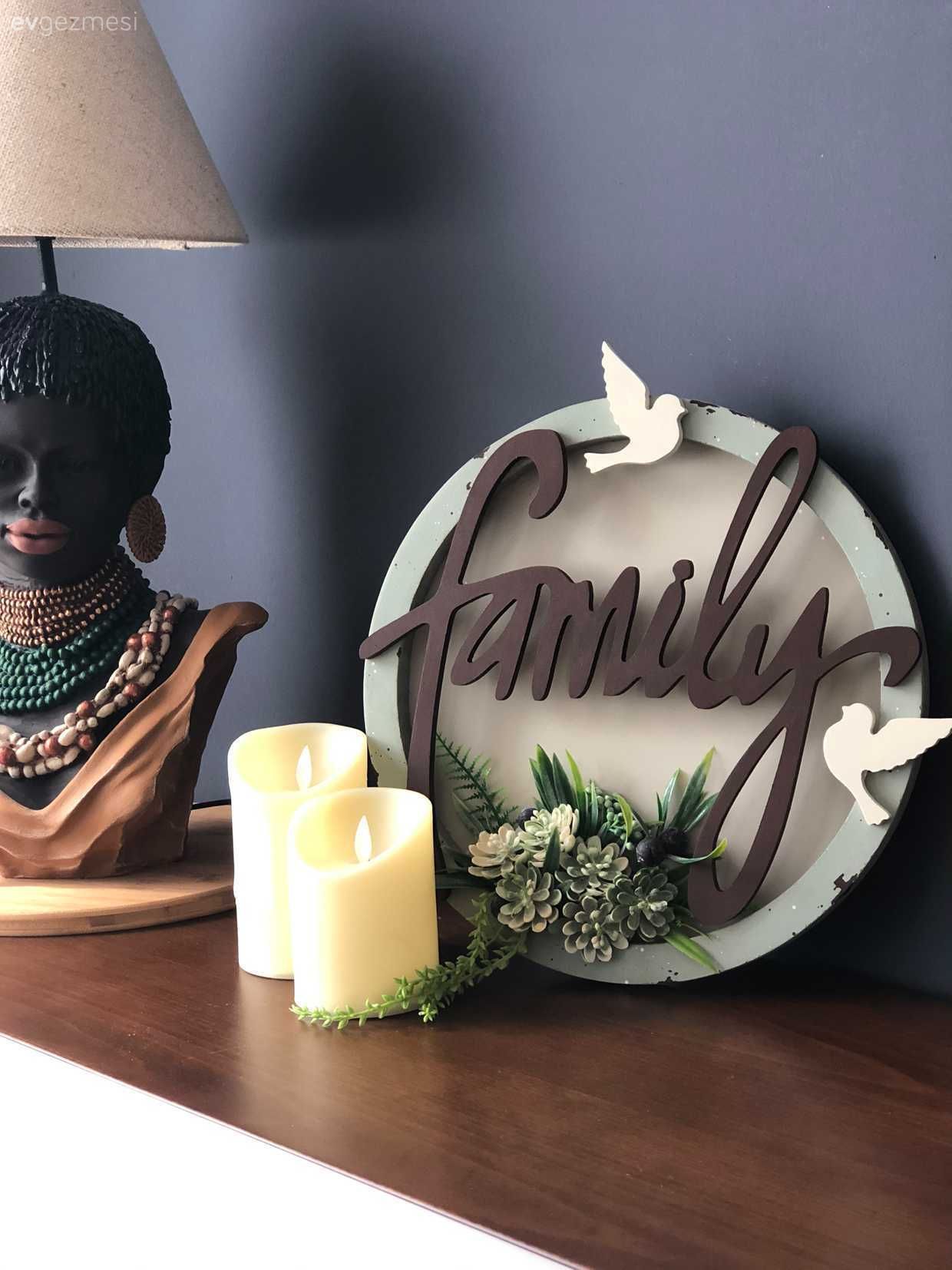 Antrasit duvar, Dekoratif Objeler