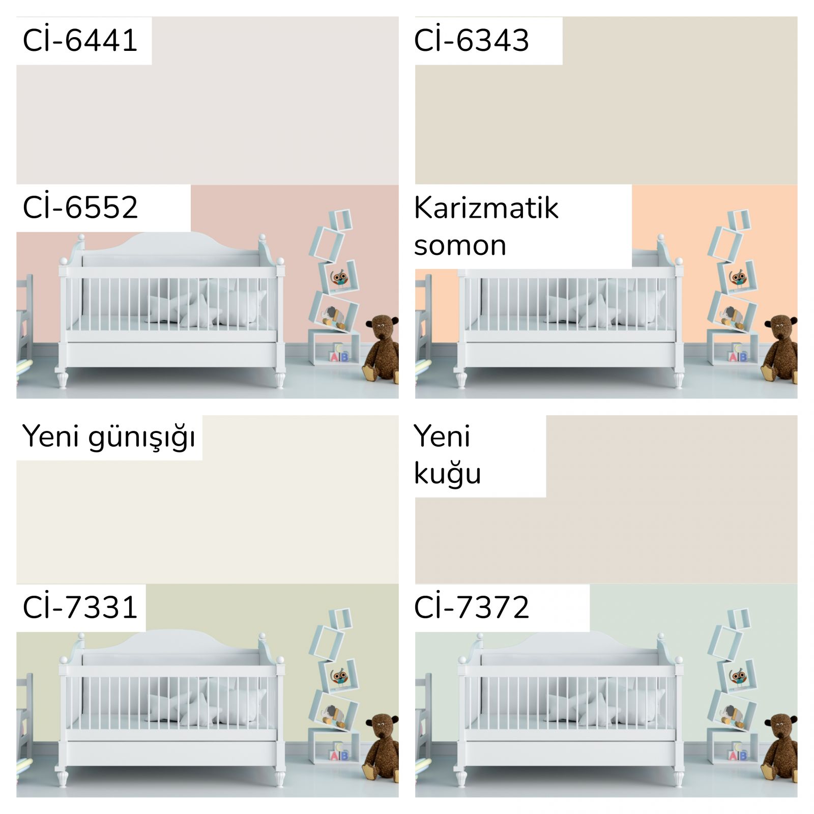 Hayallerdeki Bebek Odası İçin En Güzel Duvar Boyası Renkleri