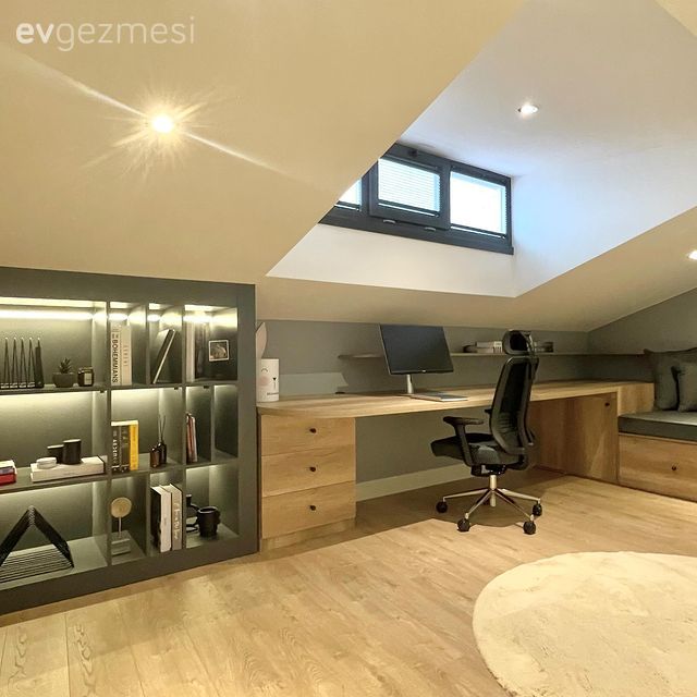 Acıbadem'deki Bu Fonksiyonel Çatı Katı Ayrı Bir Ev Büyüklüğünde!