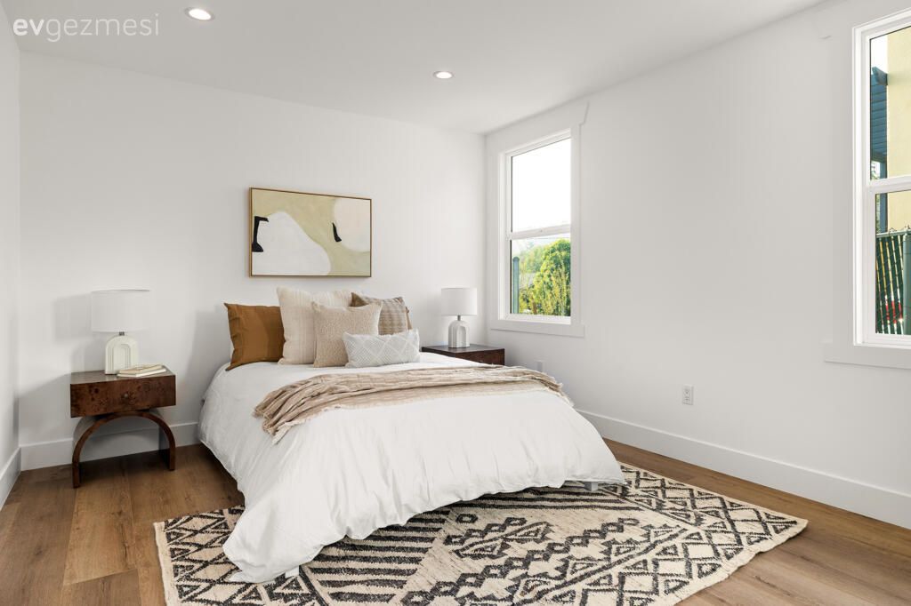 100 M2'lik Bu Mavi Evin İçinde Alkışlanacak Birçok Fikir Var