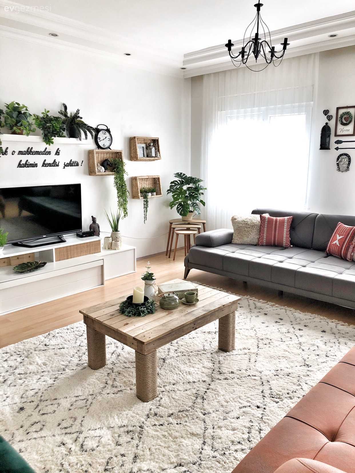 Salon, Modern, Koltuk takımı, Beyaz, Yanık turuncu, Halı, Salon halısı, Ev bitkisi, Tv ünitesi, Tv ünitesi aksesuarları, Ev Aksesuar, Tül perde, Perde, Avize, Aydınlatma, Çerçeve, Kırlent, Ev tekstili, Orta sehpa, Sehpa