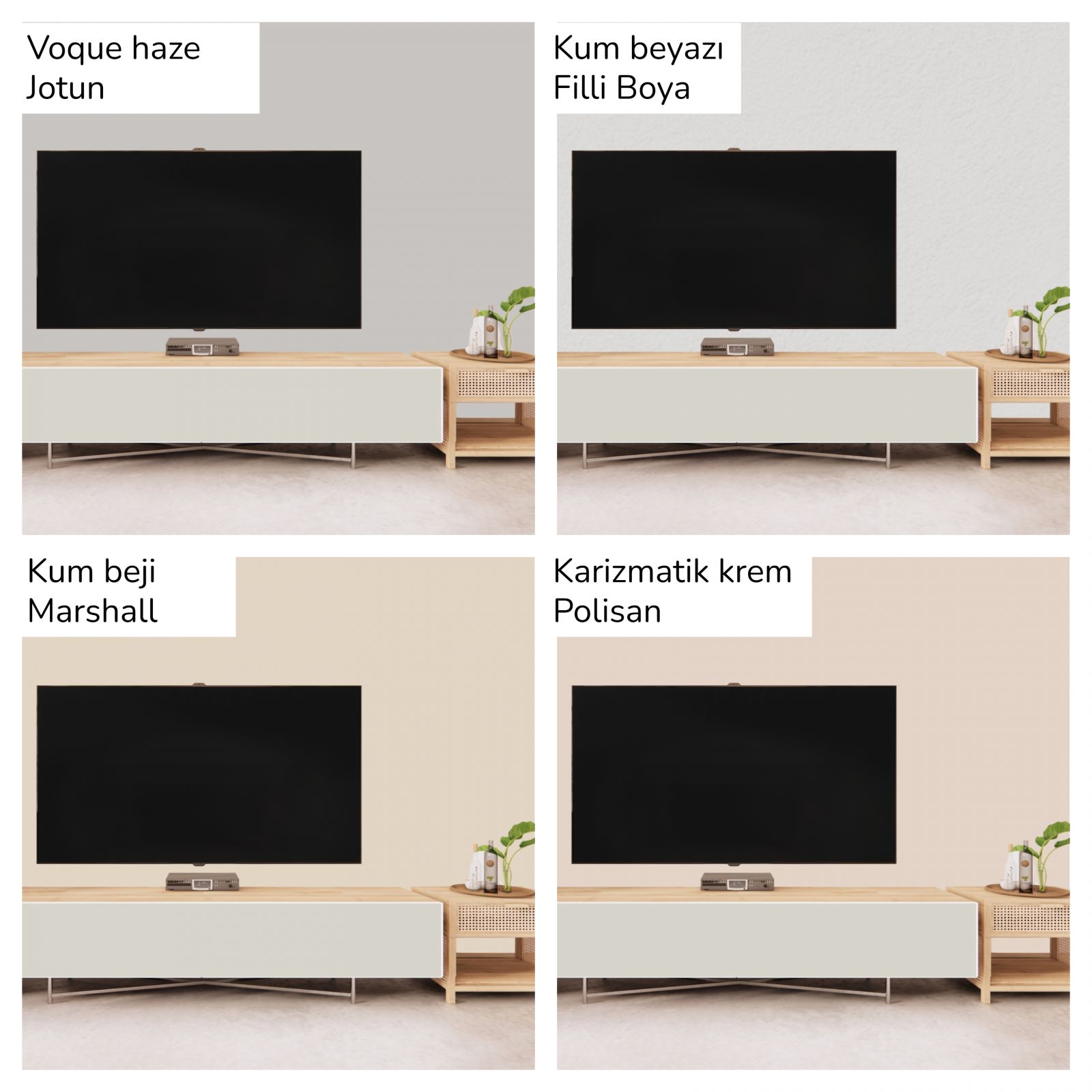 2025 Yılının Dolap Renklerine Çok Yakışan Duvar Boyaları