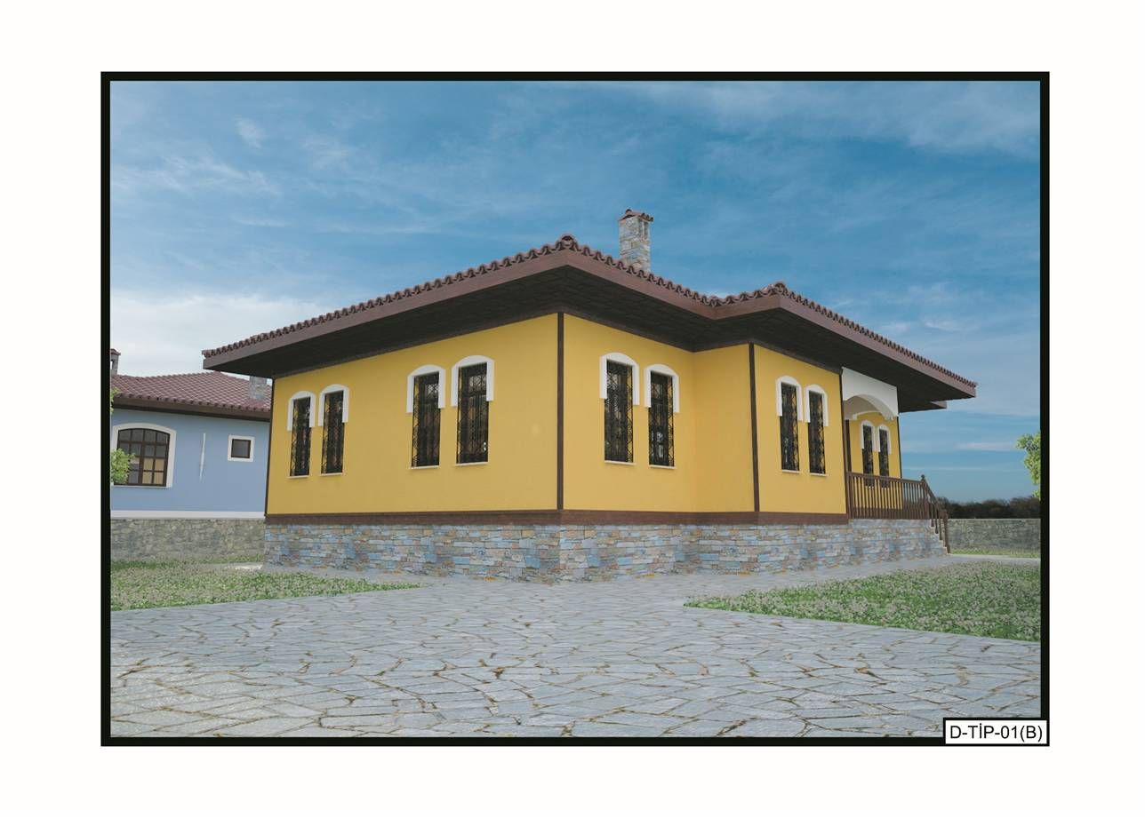 Köy Evi Yapacaklara Bakanlık Onaylı Tek Katlı Köy Evi Projeleri!