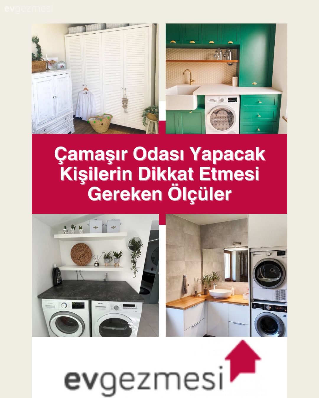 Çamaşır Odası Yapacak Kişilerin Dikkat Etmesi Gereken Ölçüler