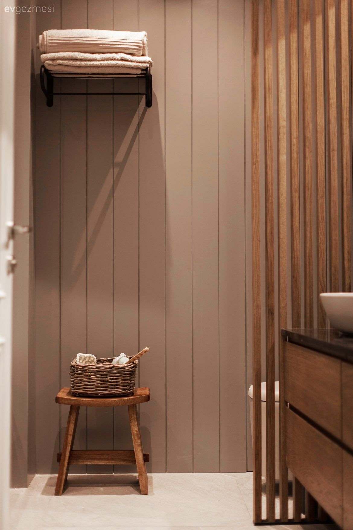 Banyo, Modern banyo, Kahverengi, Vizon