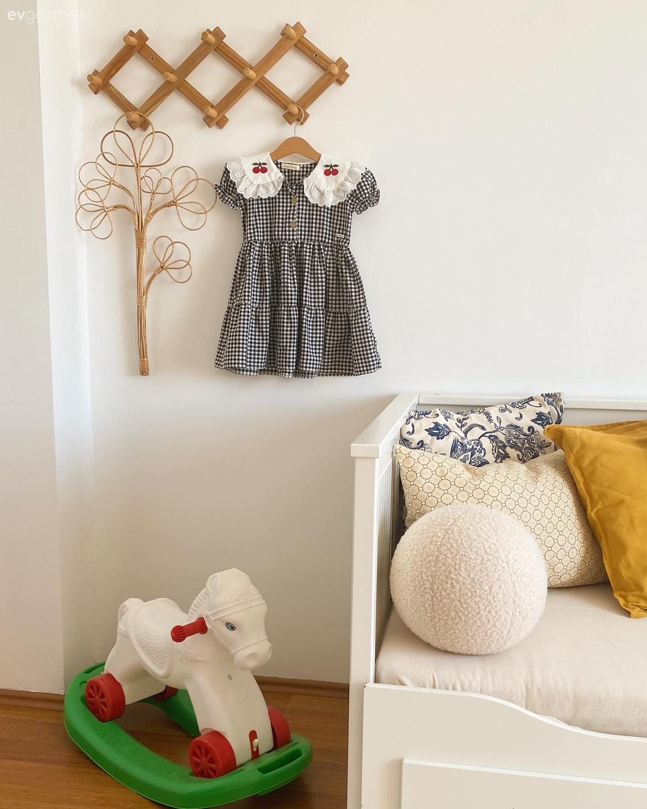 Çocuk Odası, Beyaz, Bej, Kırlent, Ev tekstili, Sedir, Halı