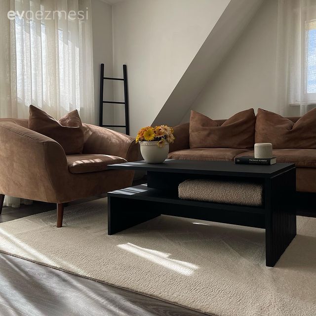 Ev Gezmesi: Kahverengi ve Siyahı Birlikte Seven Sofistike Bir Dekor