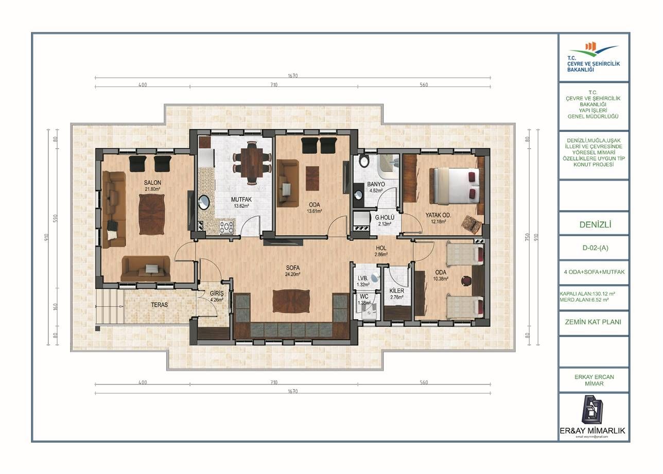 Köy Evi Yapacaklara Bakanlık Onaylı Tek Katlı Köy Evi Projeleri!