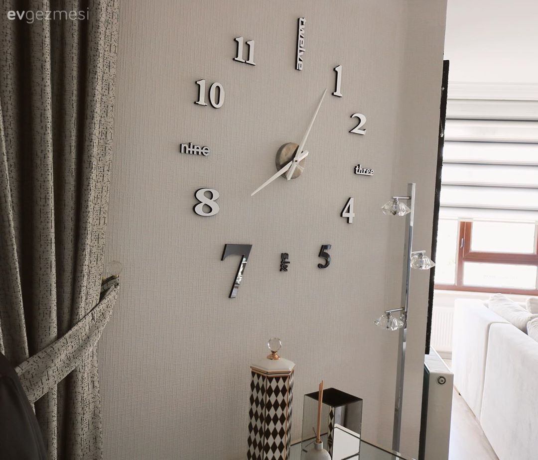 Duvar dekorasyonu, Metal duvar saati, Fon perde, Perde, Ev Aksesuar, Zebra Perde