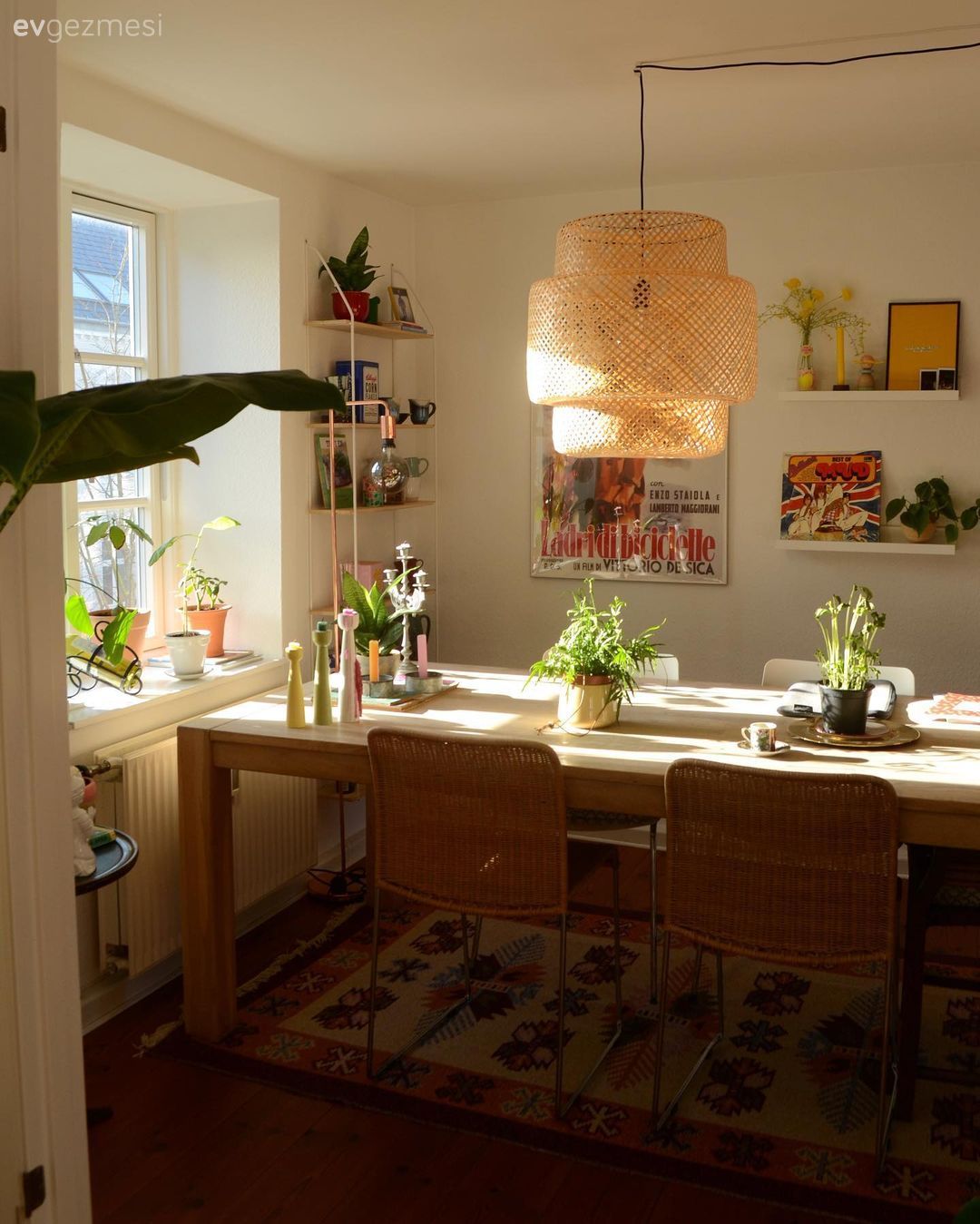 Bu Eklektik Evde Renk ve Bitkilerin Her Daim Yeri Var