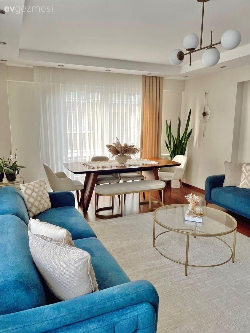 Maviyi Rehber Edinen Bu Evde Enerji Seviyesi Hep Yüksek!