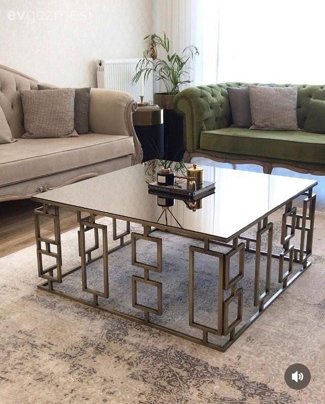 Salon, Modern klasik, Krem, Yeşil, Vizon, Bej, Koltuk takımı, Kırlent, Ev tekstili, Orta sehpa, Sehpa, Halı, Salon halısı, Saksı, Ev bitkisi