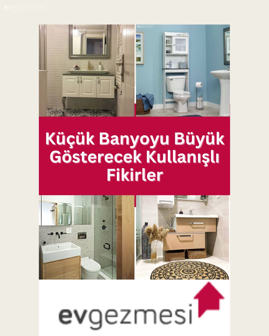 Küçük Banyoyu Büyük Gösterecek Kullanışlı Fikirler