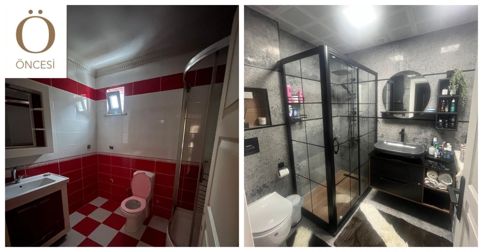 Öncesi Demode Sonrası Modern: İstanbul'dan Bir Banyo Değişimi