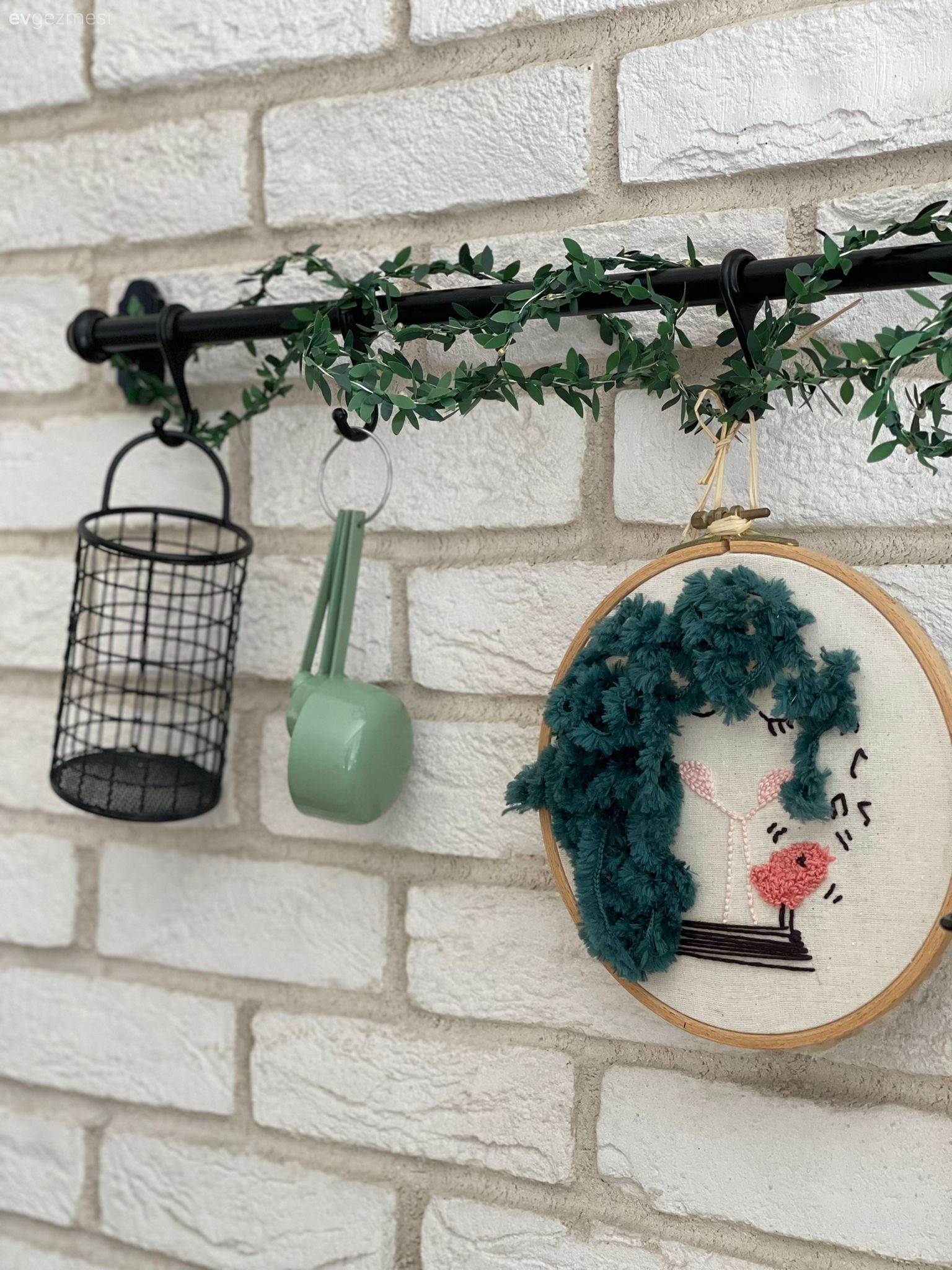 Taş duvar, Duvar dekorasyonu, Beyaz, Mutfak duvar dekorasyonu, Tuğla duvar