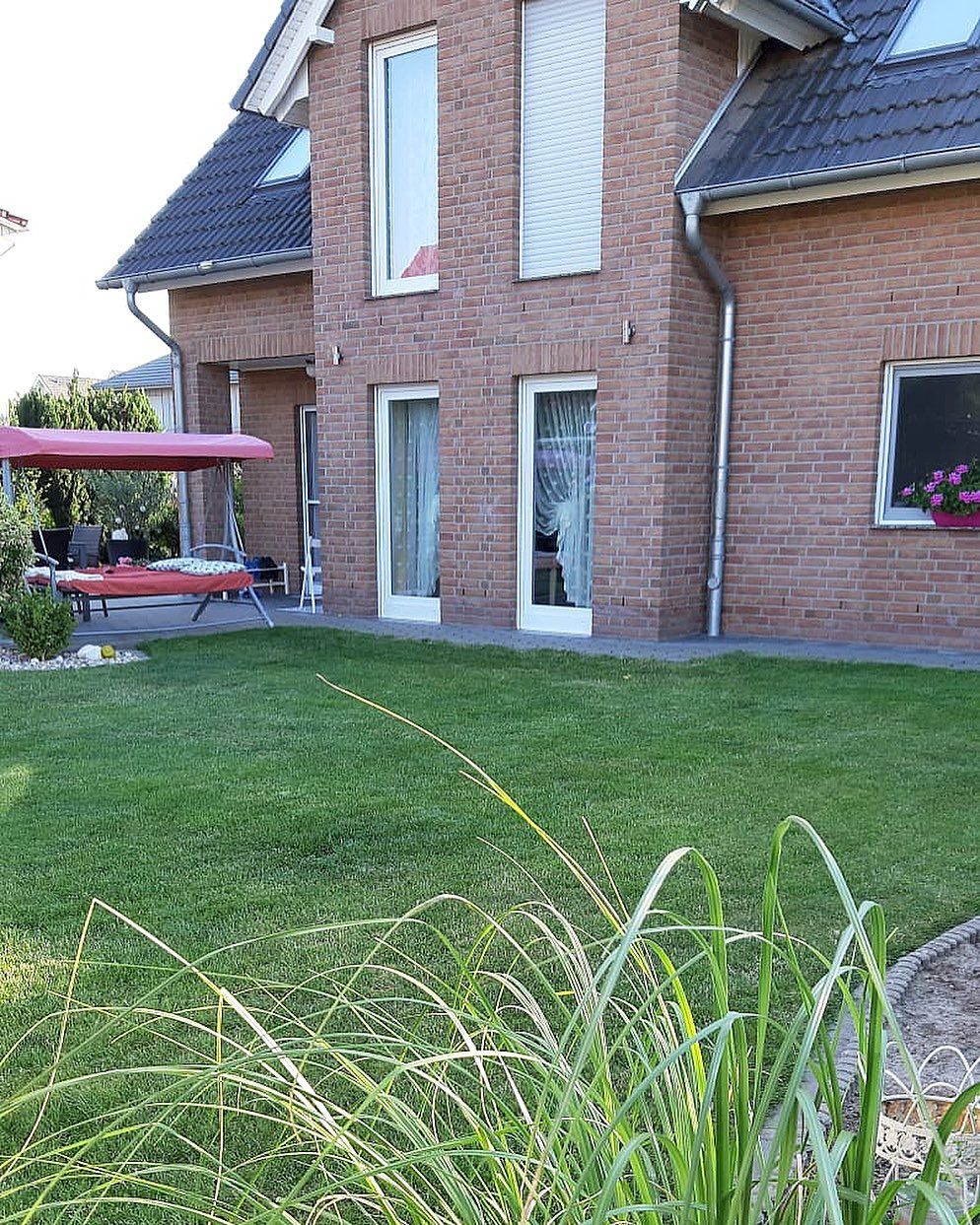 Dubleks evler, Dış cephe, Bahçe