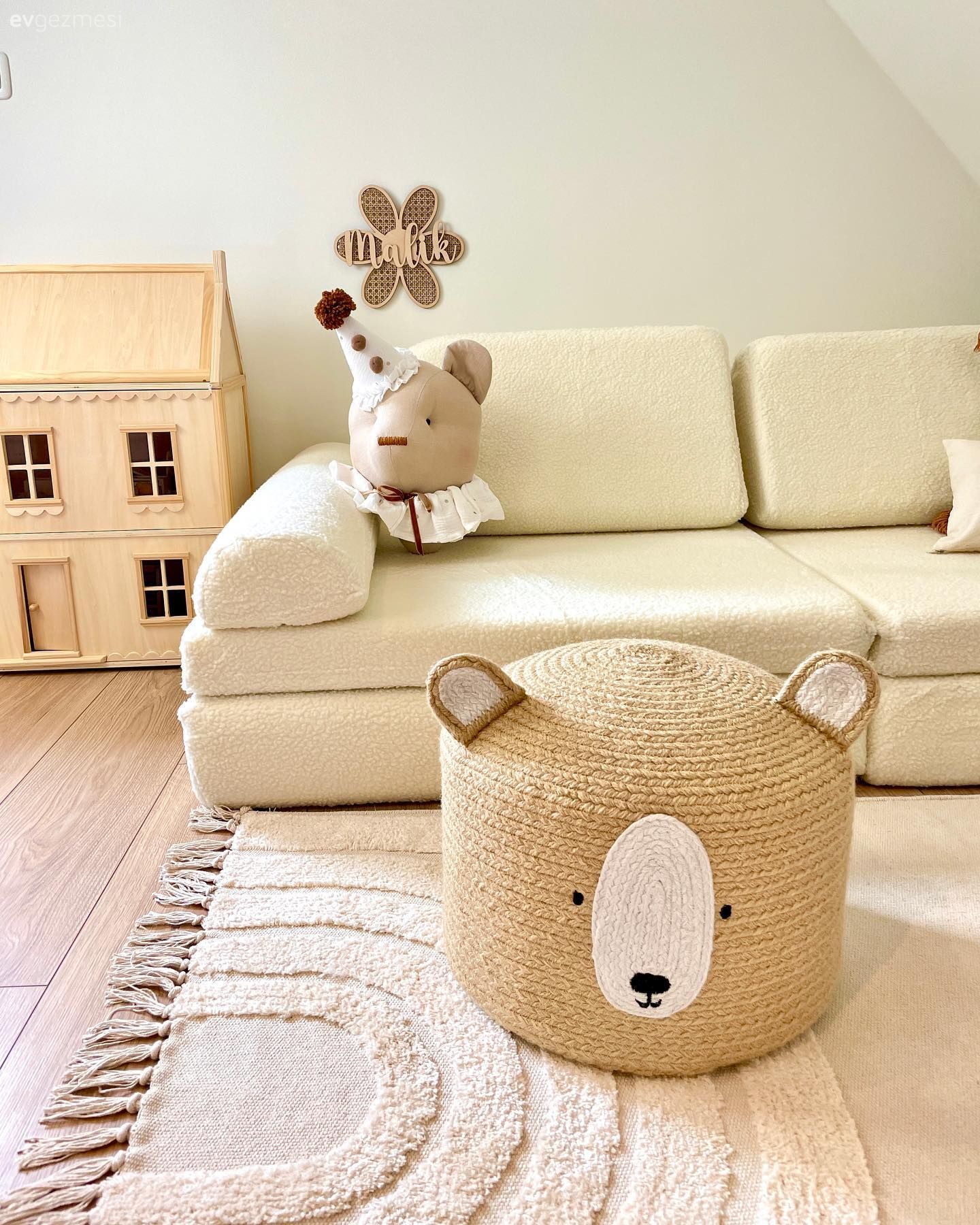 Çocuk Odası, Beyaz, Krem, Koltuk takımı, Halı, Çocuk odası halısı