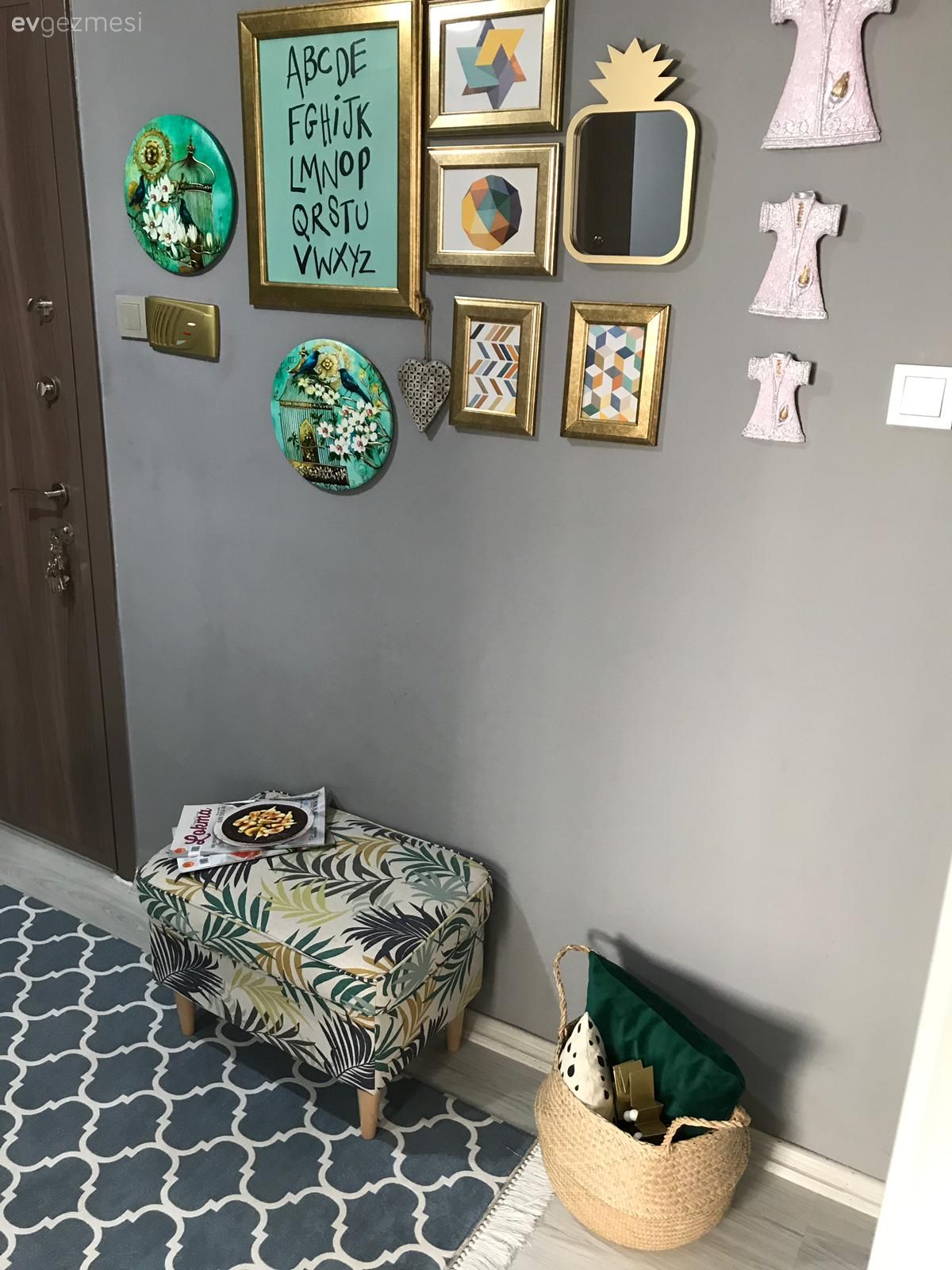 Antre, Gri duvar, Antre halısı, Geometrik desen, Desenler, Duvar dekorasyonu, Puf