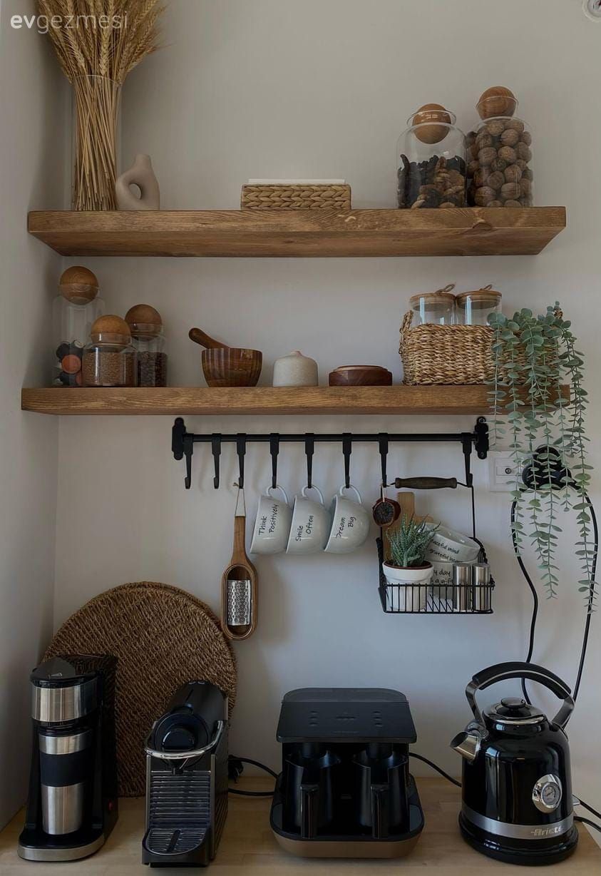 Mutfak duvar dekorasyonu, Kahve köşesi