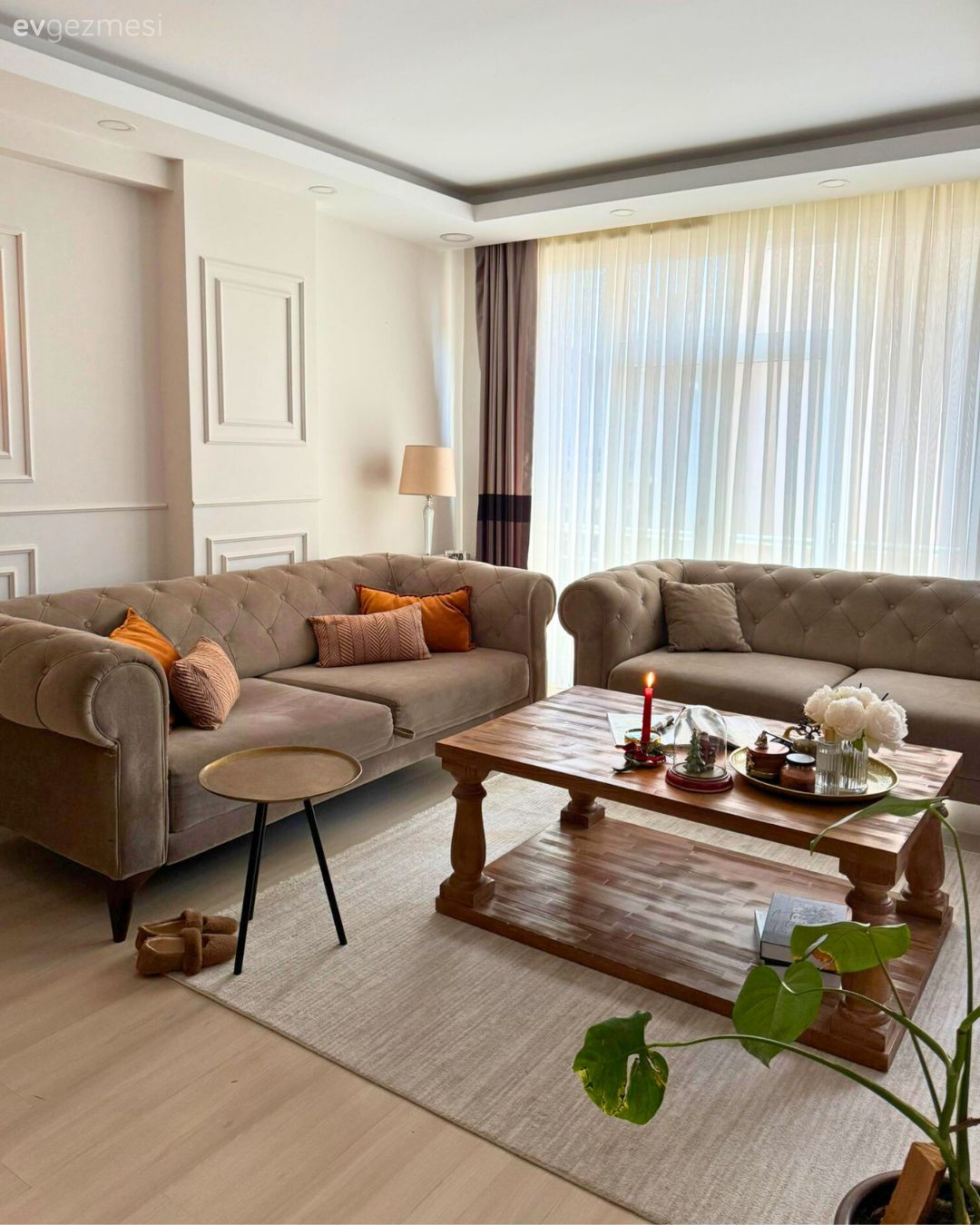 Bu Dubleks Evde Modern ve Country Esintiler Uyumla Buluşmuş